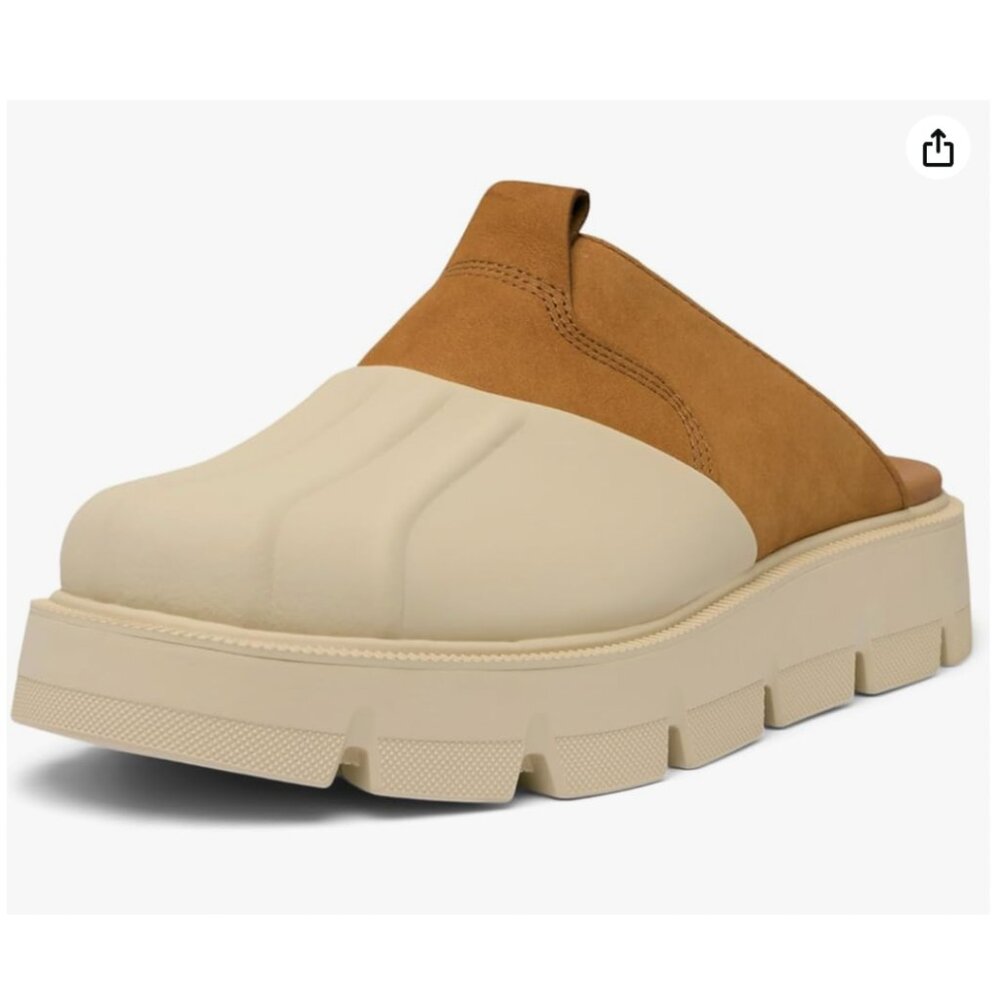 Sorel Rein Cb Women's Clog In Bleached Ceramic/Canyon Gold
